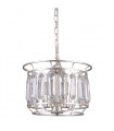 Suspension en cristal Priscilla Champagne argent