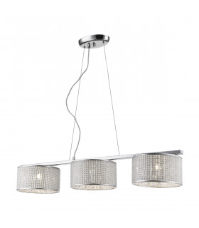 Quartz Chrome crystal pendant lamp