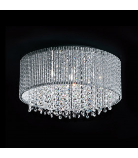Lampadario in cristallo Anabella argento