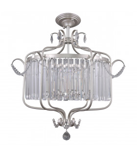 Crystal suspension Rinaldo Champagne silver in crystal