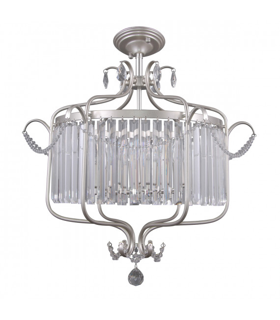 Crystal suspension Rinaldo Champagne silver in crystal