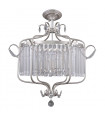Suspension en cristal Rinaldo Champagne argent en cristal