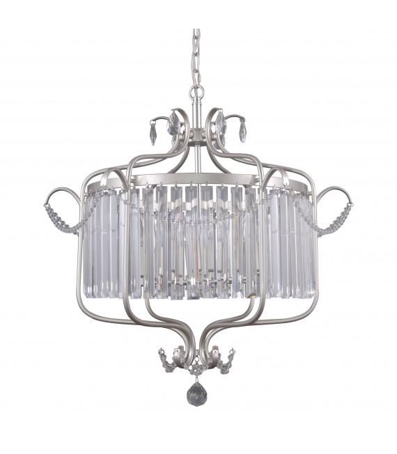 Crystal suspension Rinaldo Champagne silver Diameter 66 Cm