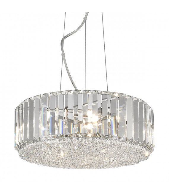 Bradley Chrome crystal pendant light
