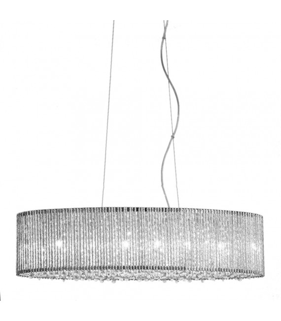 Lampadario in cristallo Anabella argento