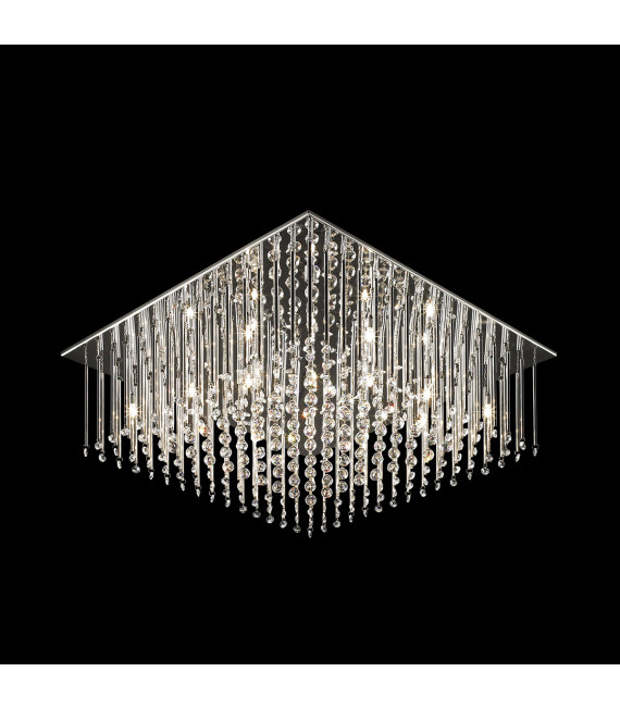 Lampada a sospensione in cristallo Angel Chrome