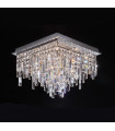 Crystal Pendant Lavenda Chrome 13 Bulbs