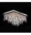 Crystal Pendant Lavenda Chrome 16 Bulbs
