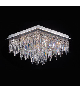 Suspension en cristal Lavenda Chrome 17 Ampoules