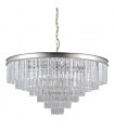 Verdes crystal pendant lamp silver and crystal