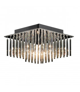 Lámpara colgante de cristal Spillo Chrome