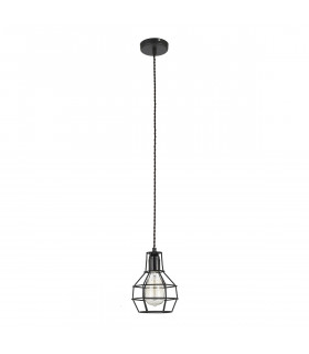 Lampada a sospensione industriale e retrò Constantin Noir