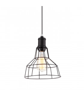 Industrie- und Retro-Pendelleuchte Synthia Black