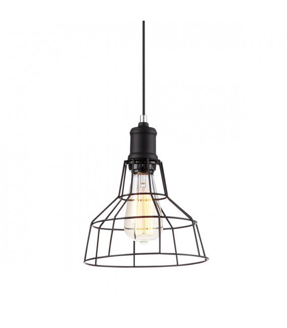 Industrie- und Retro-Pendelleuchte Synthia Black