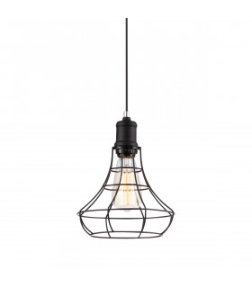 Industrial and retro suspension Synthia Black height 30 Cm