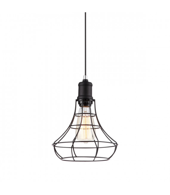 Industrie- und Retro-Pendelleuchte Synthia Black