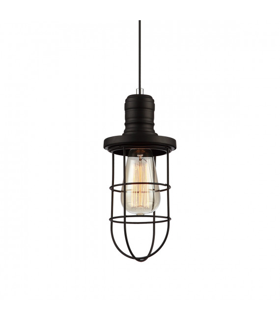 Industrie- und Retro-Pendelleuchte Synthia Black