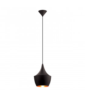 Industrial and retro pendant light Maya Black 1 bulb