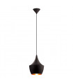 Industrial and retro pendant light Maya Black 1 bulb