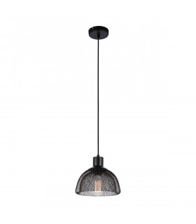 Suspension industrielle et rétro Julienne Noir 1 ampoule