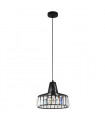 Industrial and retro suspension Manzo Black