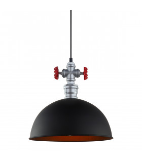 Lámpara colgante industrial y retro Rosa Black