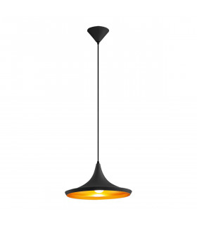 Lámpara colgante industrial y retro Maya Black