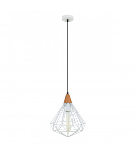 Industrie- und Retro-Pendelleuchte Maelle White White