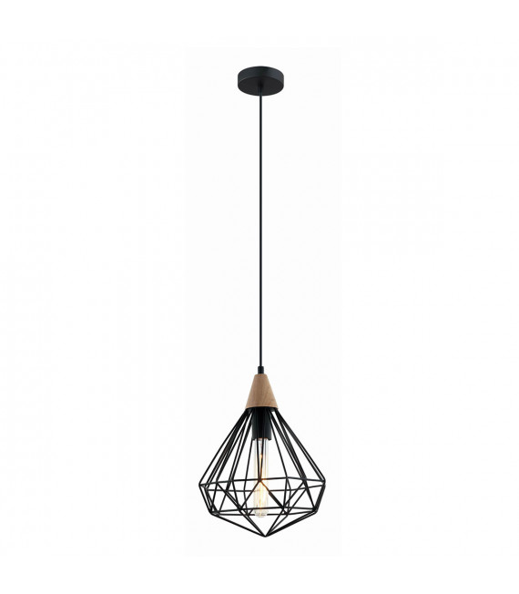 Industrial and retro suspension Maelle Black