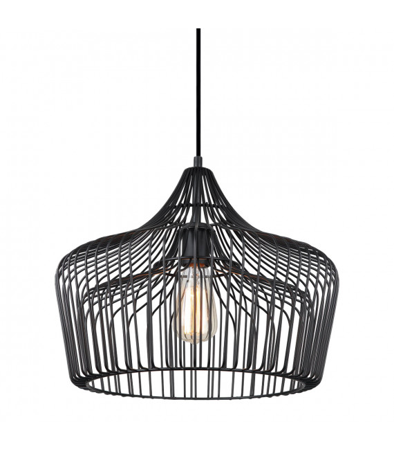 Industrie- und Retro-Pendelleuchte Fabiola Black