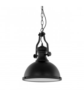 Suspension industrielle et rétro Maeva Noir