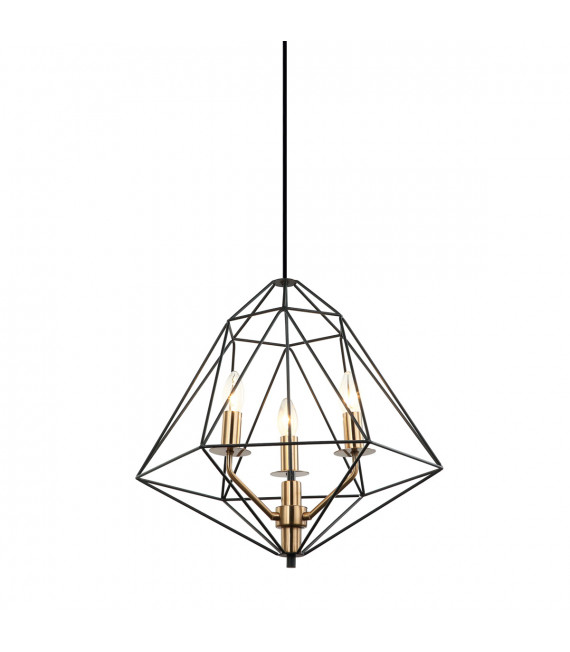 Industrial and retro pendant lamp Maresmo Black, gold