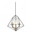 Industrial and retro pendant lamp Maresmo Black, gold