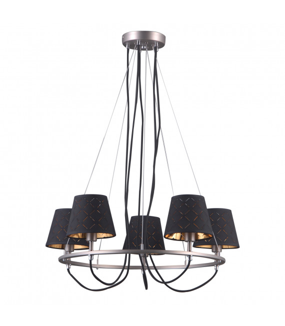 Industrial and retro suspension Terry Chrome, satin nickel