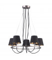Industrial and retro suspension Terry Chrome, satin nickel