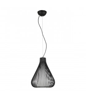 Lámpara colgante industrial y retro Inksis Negro