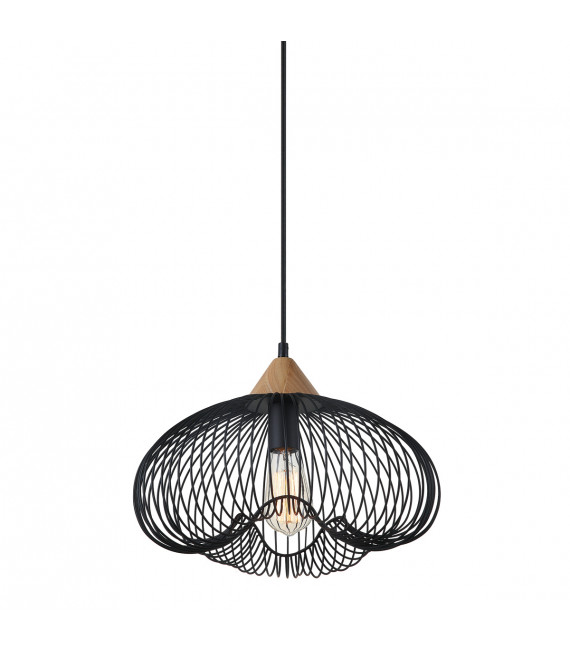 Lampada a sospensione industriale e retrò Nuka Black