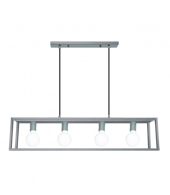 Industrie- und Retro-Pendelleuchte Sigalo Grey Sand