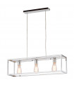 Industrial and retro suspension Sigalo Chrome in metal