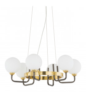 Industrial and retro pendant light Arkeno Matt black