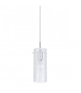 Lámpara colgante moderna Naolin Chrome, blanco