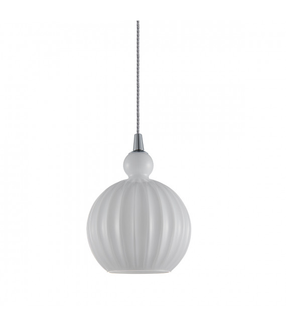 Suspension moderne Biron Chrome en métal