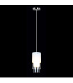 Suspension moderne Christo Chrome, blanc
