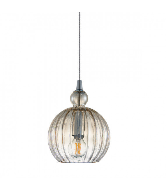 Moderna lampada a sospensione Biron Chrome