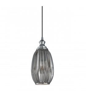 Modern suspension Rodez Chrome and smoked gray