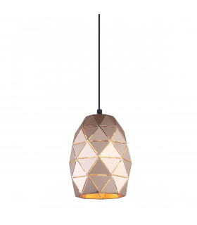 Suspension moderne Harley Champagne doré 1 ampoule
