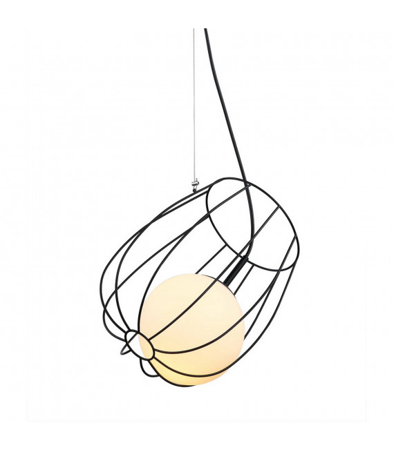 Suspension moderne Melisa Noir en verre
