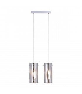 Suspension moderne Triplet Chrome 2 ampoules