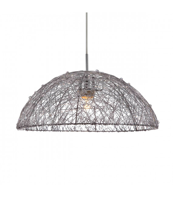 Moderne Pendelleuchte Wyatt Silber