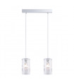 Modern suspension Sense Chrome in glass and metal